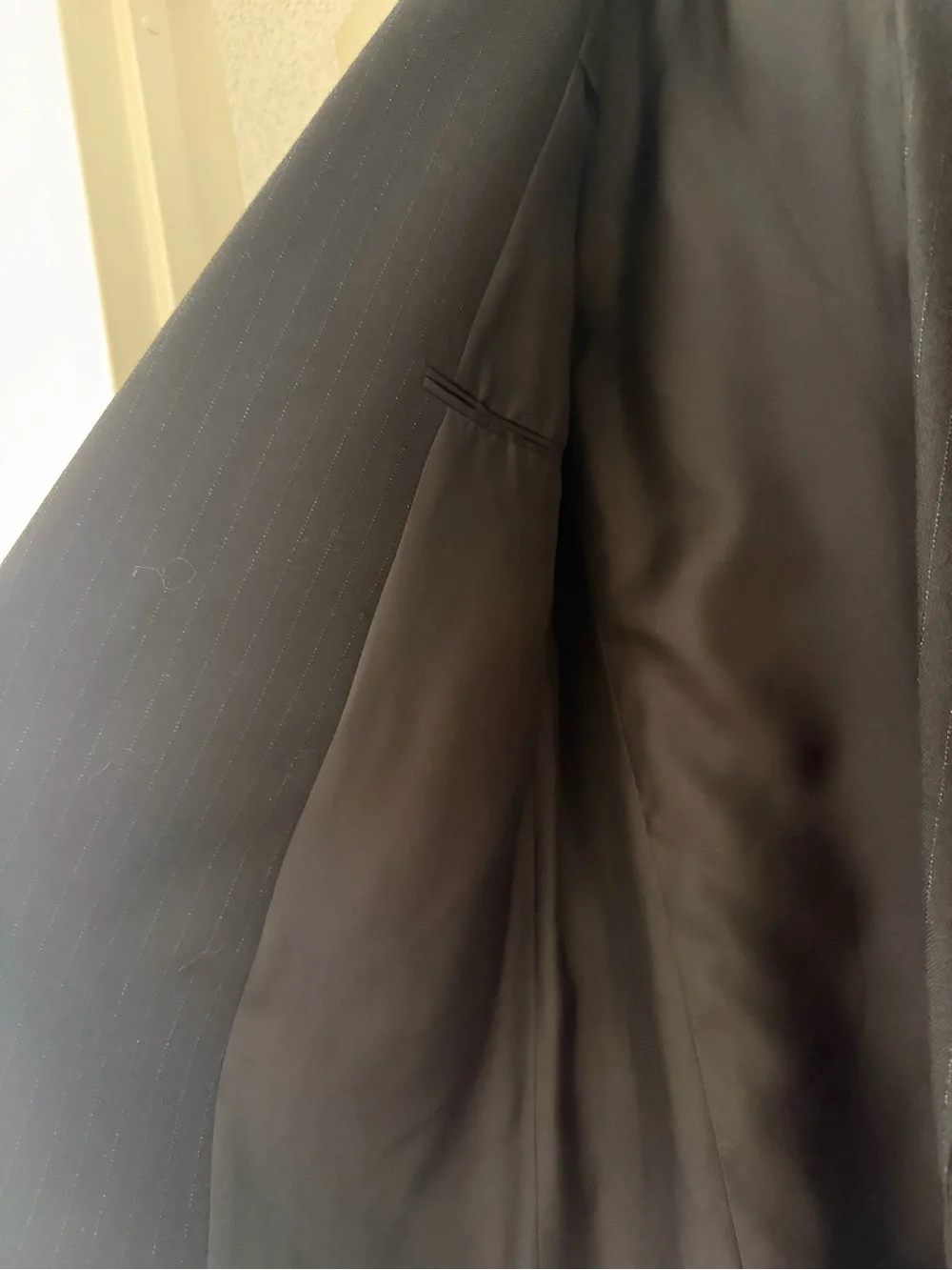 Saint Laurent Men's Black Double-Breasted Blazer